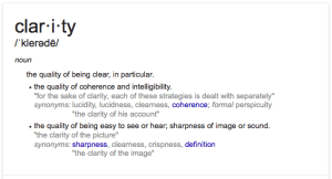 clarity